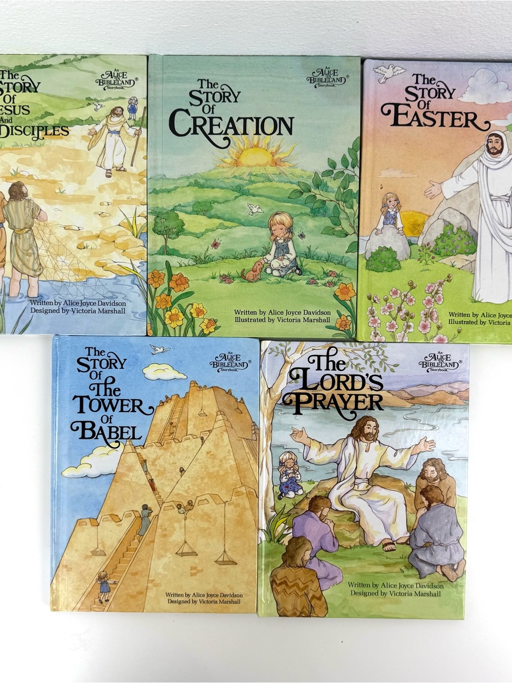 Alice in Bibleland Storybook Set of 5 Books By Alice Joyce Davidson 1990's